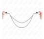 Kink Nipple Grip KINK - NIPPLE CLAMPS WITH 2 THIN CHAINS SILVER 20/23 CM