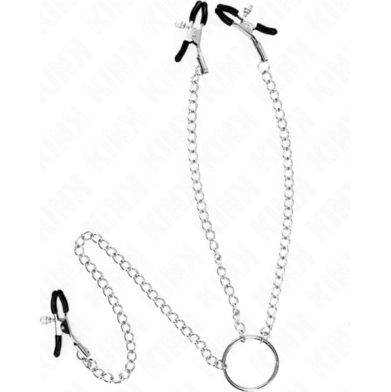 Kink Nipple Grip KINK - TRIPLE NIPPLE AND CLIT CLAMPS WITH CHAIN MODEL 0