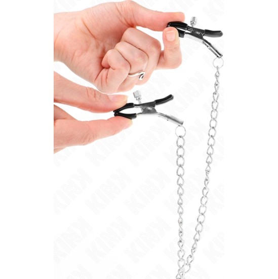 Kink Nipple Grip KINK - TRIPLE NIPPLE AND CLIT CLAMPS WITH CHAIN MODEL 0