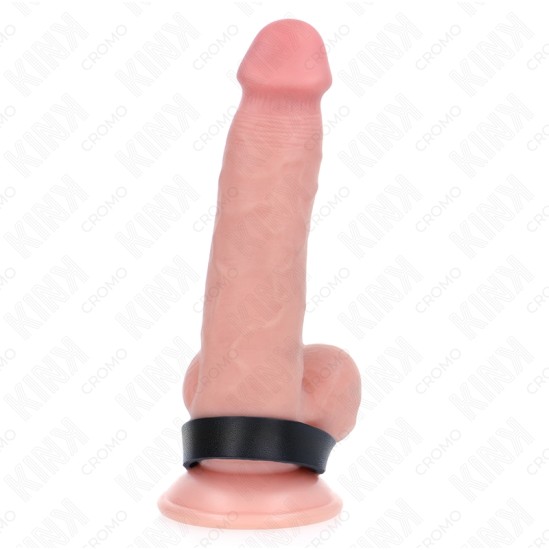 Kink Ring Power KINK - LEATHER PENIS RING WITH PRESSURE CLOSURE 21.5 X 1.5 CM