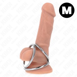 Kink Ring Power KINK - TRIPLE CHROME METAL PENIS RING 3.8 CM TO 5 CM MODEL 2