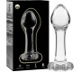 Nebula Series By Ibiza MODEL 2 ANAL PLUG BOROSILICATE GLASS CLEAR 11 CM -O- 3.5 CM