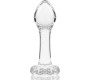 Nebula Series By Ibiza MODEL 2 ANAL PLUG BOROSILICATE GLASS CLEAR 11 CM -O- 3.5 CM