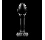 Nebula Series By Ibiza MODEL 2 ANAL PLUG BOROSILICATE GLASS CLEAR 11 CM -O- 3.5 CM