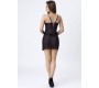 Livco Corsetti Sets LIVCO CORSETTI FASHION - ZOE LC 20202 BABYDOLL + THONG BLACK L/XL