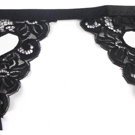 Subblime Sets SUBBLIME - SET THREE PIECES SET BRA+ GARTER BELT + THONG L/XL