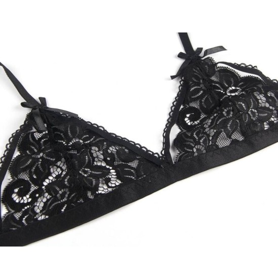 Subblime Sets SUBBLIME - SET THREE PIECES SET BRA+ GARTER BELT + THONG L/XL