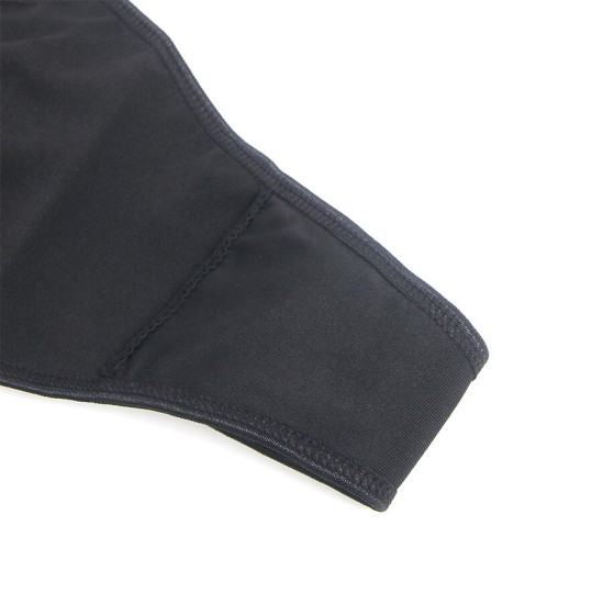 Subblime Dresses SUBBLIME - 957520 LEATHER DRESS WITH FLORAL LACE BLACK S/M