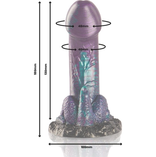 Epic BASILISK DILDO DOUBLE SCALY PLEASURE SMALL SIZE