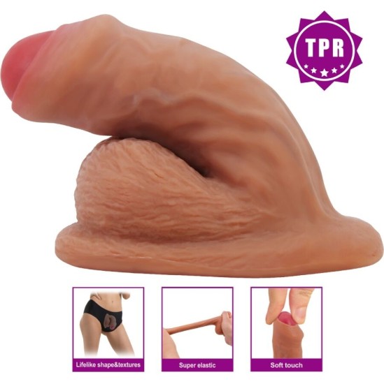 Pretty Love WARNELL ULTRA REALISTIC AND ELASTIC DILDO 9.5 CM MULATO