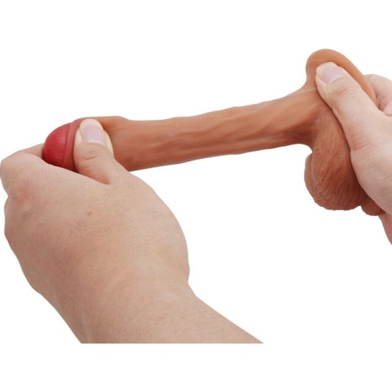 Pretty Love WARNELL ULTRA REALISTIC AND ELASTIC DILDO 9.5 CM MULATO