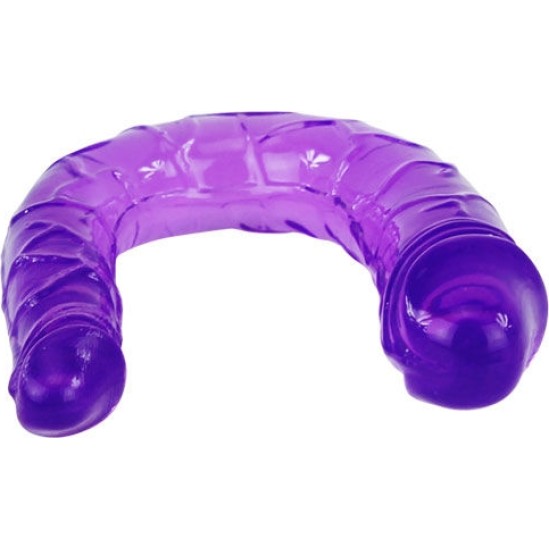 Baile Anal BAILE - DOUBLE DILDO IN LILAC FLEXIBLE JELLY