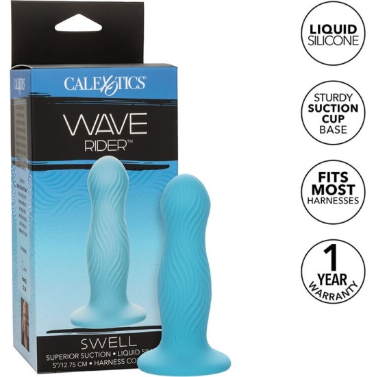 Calexotics WAVE RIDER SWELL ANAL PLUG BLUE