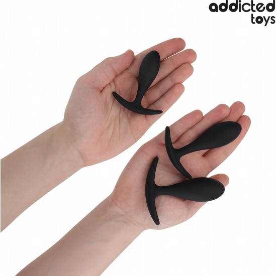 Addicted Toys SET OF 3 ANAL PLUG SILICONE MODEL 2