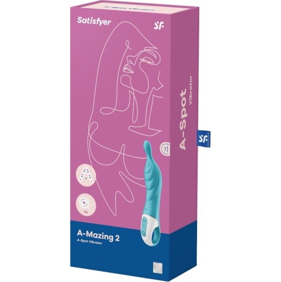 Satisfyer Vibrator SATISFYER - AMAZING 2 ASPOT VIBRATOR TURQUOISE