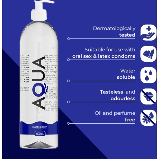 Aqua Quality WATER BASED LUBRICANT 1000 ML