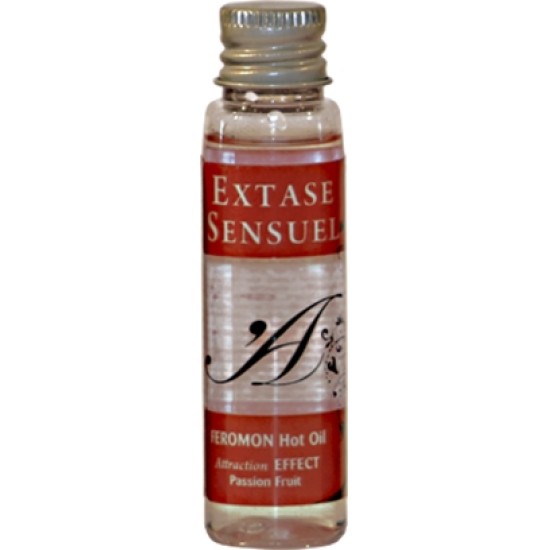 Extase Sensual HEAT EFFECT MASSAGE OIL WITH PASSION FRUIT PHEROMONES TRAVEL 35 ML