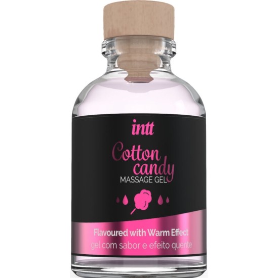 Intt Massage & Oral Sex MASSAGE GEL WITH COTTON CANDY FLAVOR AND HEATING EFFECT