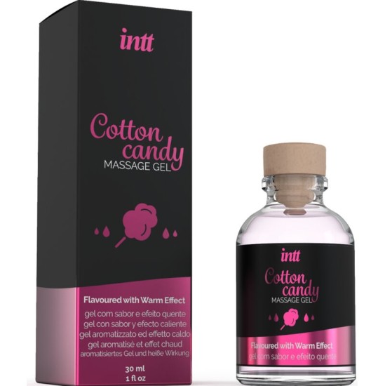 Intt Massage & Oral Sex MASSAGE GEL WITH COTTON CANDY FLAVOR AND HEATING EFFECT