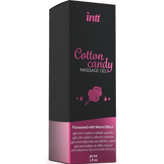 Intt Massage & Oral Sex MASSAGE GEL WITH COTTON CANDY FLAVOR AND HEATING EFFECT