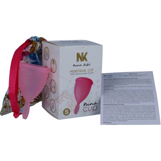 Nina Kik&iacute; MENSTRUAL CUP PINK - SIZE S