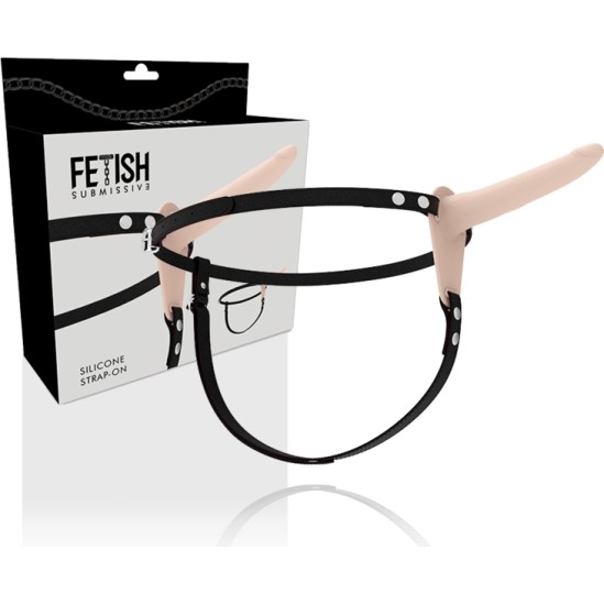 Fetish Submissive Harness FLESH SILICONE 15 CM