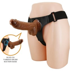 Pretty Love HARNESS BRIEFS UNIVERSAL HARNESS WITH DILDO MICHEAL 20 CM BLACK