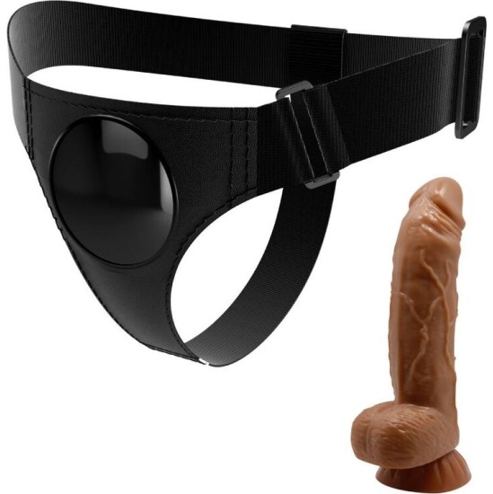 Pretty Love HARNESS BRIEFS UNIVERSAL HARNESS WITH DILDO MICHEAL 20 CM BLACK