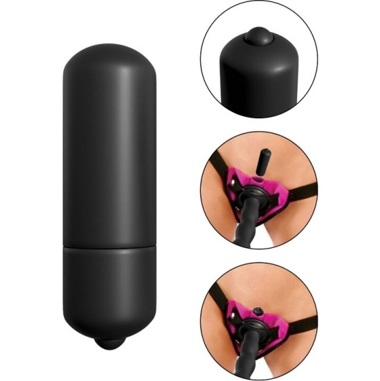 Fetish Fantasy Series VIBRATING STRAP-ON SET PURPLE.