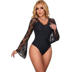 Subblime Bodies SUBBLIME - TEDDY FLORAL PATTERN LONG SLEEVE S/M