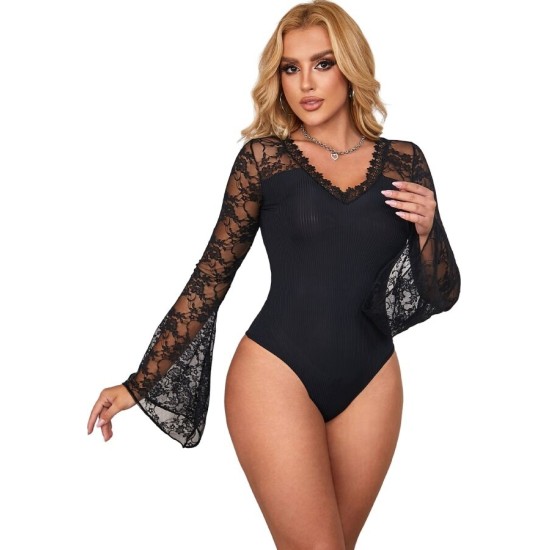 Subblime Bodies SUBBLIME - TEDDY FLORAL PATTERN LONG SLEEVE S/M