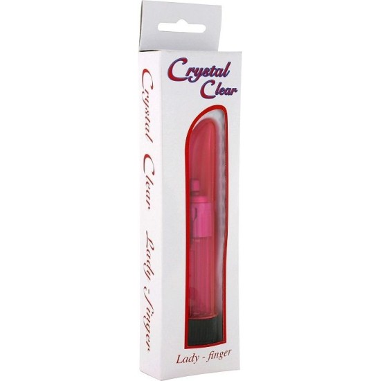 Seven Creations CRYSTAL CLEAR VIBRATOR LADY PINK