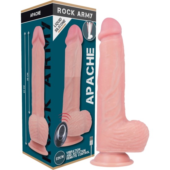 Rock Army ROCKARMY - LIQUID SILICONE VIBRATOR PREMIUM APACHE REMOTE CONTROL 20.5 CM -O- 4.62 CM