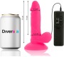 Diversia FLEXIBLE VIBRATING DILDO PINK 17 CM -O- 3.3 CM
