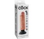 King Cock 15.24 CM VIBRATING COCK FLESH