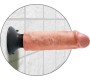 King Cock 15.24 CM VIBRATING COCK FLESH