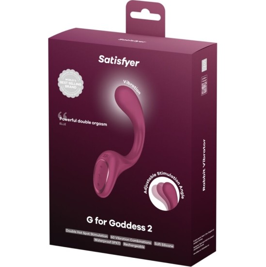 Satisfyer Vibrator SATISFYER - G FOR GODDESS 2 RABBIT VIBRATOR BOTTLE BORDEAUX