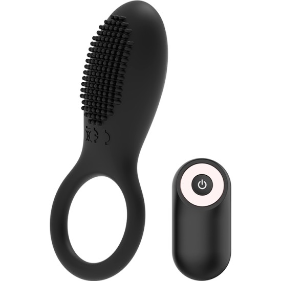 Coquette Toys COQUETTE CHIC DESIRE - COCK RING REMOTE CONTROL RECHARGEABLE BLACK/ GOLD