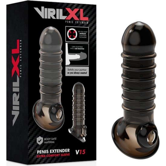 Virilxl PENIS EXTENSION AND SHEATH V15 BLACK