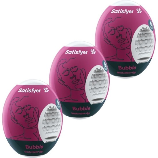 Satisfyer Eggs SATISFYER - 3 MASTURBATOR EGGS BUBBLE