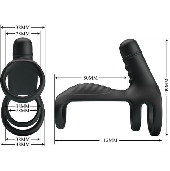 Pretty Love Male PRETTY LOVE - ELASTIC SOFT SILICONE EXTENSION SLEEVE