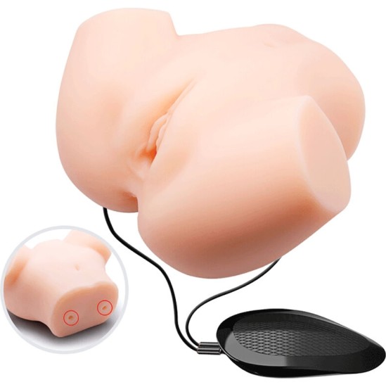 Crazy Bull REALISTIC VAGINA AND ANUS DOUBLE VIBRATION