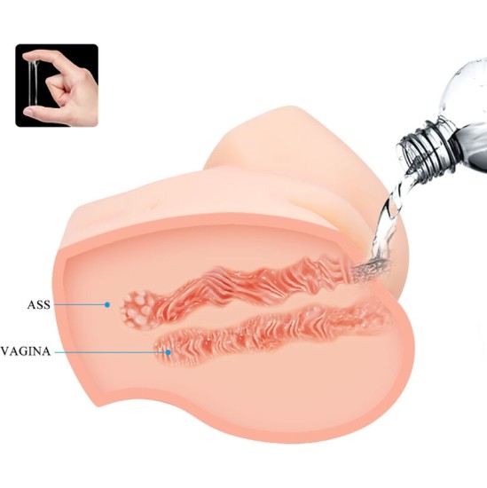 Crazy Bull REALISTIC VAGINA AND ANUS DOUBLE VIBRATION