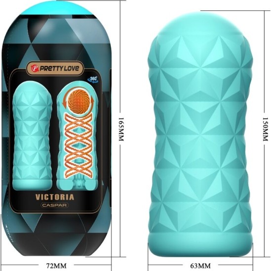 Pretty Love Male PRETTY LOVE - VICTORIA CASPAR MASTURBATOR AQUA GREEN