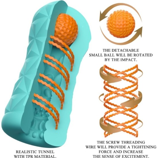 Pretty Love Male PRETTY LOVE - VICTORIA CASPAR MASTURBATOR AQUA GREEN