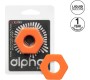 Calexotics ALPHA PROLONG SEXAGON RING ORANGE
