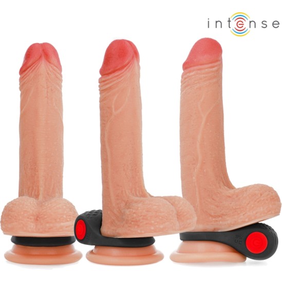 Intense Couples Toys INTENSE - CLOVER VIBRATOR PENIS RING 10 VIBRATIONS BLACK