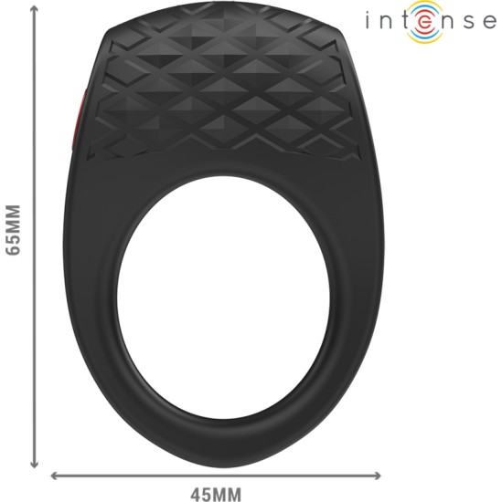 Intense Couples Toys INTENSE - CLOVER VIBRATOR PENIS RING 10 VIBRATIONS BLACK