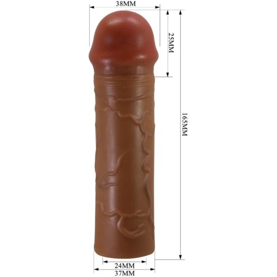 Pretty Love NILE PENIS SLEEVE WITH 2.5 CM EXTENSION MULATTO