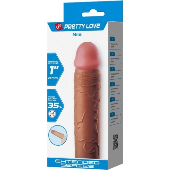 Pretty Love NILE PENIS SLEEVE WITH 2.5 CM EXTENSION MULATTO